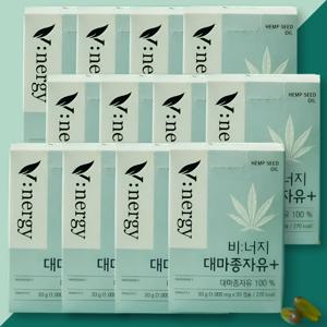 휴럼 비너지 대마종자유 플러스 1000mg x 30캡슐 12개