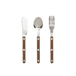 월넛 디저트 커트러리 세트 3P