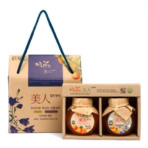 제주이야기 미인화이바 액상차 2종 세트 (도라지차+한라봉차)