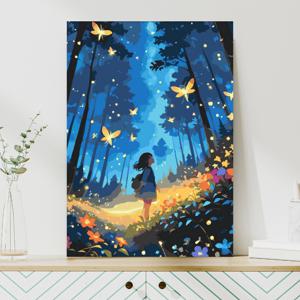 DIY 명화그리기 30x40 별빛 숲의 소녀