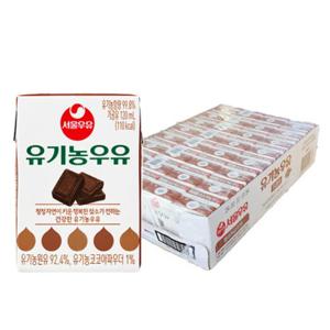 서울우유 유기농 초코우유 120mlx32개