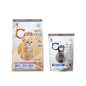 캐츠랑 중성화묘 라이트 스타트 6.5kg 세트 (리브레 5kg+웨이트케어 1.5kg)