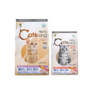 캐츠랑 고양이사료 첫구매 듀얼 7kg 세트 (리브레 5kg+비타플러스 2kg)