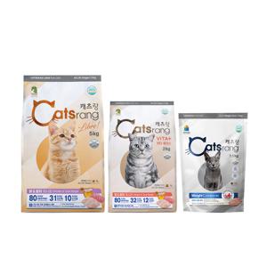 캐츠랑 고양이사료 3종 맛보기 8.5kg 세트 (리브레5kg+비타2kg+웨이트1.5kg)