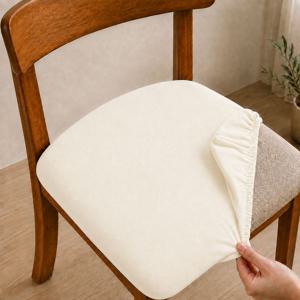보들핏 도톰한 소프트 식탁 의자 방석커버 밴딩형 2size
