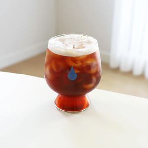 블루 버블 내열 유리컵  홈카페 커피 맥주잔 물컵 360ml