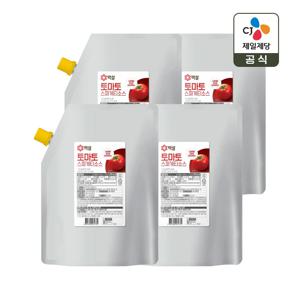 백설 토마토 파스타 스파게티 소스 1.5kg x4개(총 6kg)