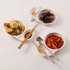 앞접시 수저받침 소스볼 하나로(특허/멜라민 1P)