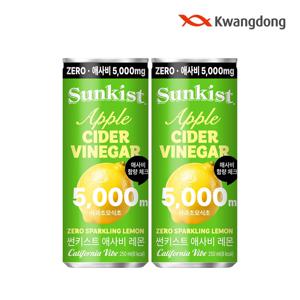 썬키스트 애사비 제로 스파클링 레몬 CAN 250ml*24입 탄산음료