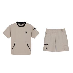 골피아 R6MWSU676 RB7 여성 반팔티 반바지 트레이닝 셋업