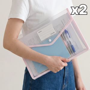A4 바인더 화일철 학교 사무실 회사 클립보드 파일철 케이스 2개입