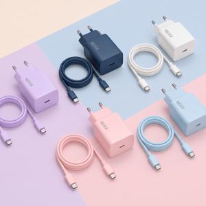 컬러웨이 PD 25W C타입 초고속 충전기 + CtoC 60W 케이블 세트