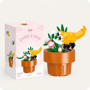 YKO 플라워팟 식물 꽃 전갈 150피스 미니 블럭 DIY 블록 만들기 모형