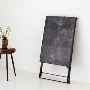 시크 남성적공간 바버샵 빈티지 블랙 폴딩 테이블 80cm