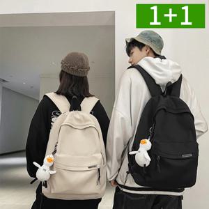 1+1 키링포함 남여공용 백팩 배낭 책가방 노트북 여행용 학생가방