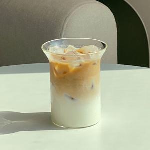 모닝루틴 내열 유리컵 카페컵 맥주잔 400ml