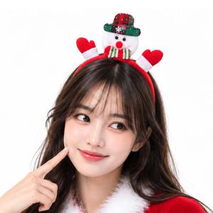 크리스마스 머리띠 눈사람 헤어밴드 산타복 의상 소품 파티 용품 성탄절 인싸템 사진 양손