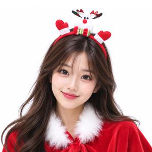 크리스마스 머리띠 루돌프 헤어밴드 산타복 의상 소품 파티 용품 사슴 성탄절 인싸템 사진 양