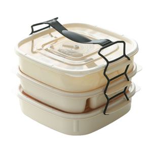 BPA-FREE 국산 분리형 피크닉 3단 도시락통 세트 런치박스 전자렌지 사용가능