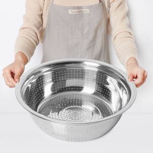 퀸센스 스텐 타공다라이 38cm / 펀칭볼 스텐채반