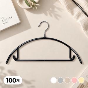 공간절약 논슬립 어깨뿔 방지 슬림 옷걸이 100P (6color)