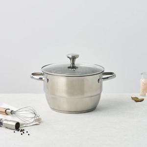 올스텐 바닥 3중 인덕션겸용 깊은 찜 양수냄비 22cm