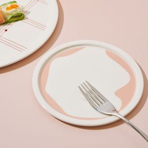 라씨에뜨 루비 접시 소 도자기 디저트 플레이트