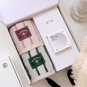 타올쿤 멀티 스트라이프 핸드타월 2P + 동구밭 설거지 워싱바 1P 선물세트
