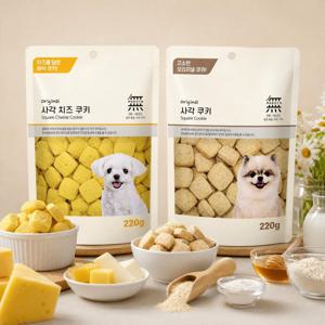 New 무마진 사각쿠키 비스킷 강아지간식 EPA&DHA 함유