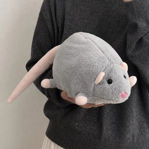귀여운 쥐 햄스터 그레이 생쥐 인형 쿠션 소품 선물