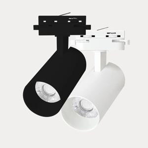 LED 레일스포트 5색변환 COB 플리커프리 원통레일등 매장 인테리어조명