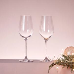 XMAS 크리스탈 와인잔 2p 세트 365ml 루카리스 화이트