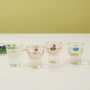스무디팝 굽있는 소주잔 4P세트 60ml