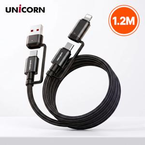 65W 4in1 초고속멀티케이블 C+A to C+애플호환8핀 1.2미터 TLC-AC65W