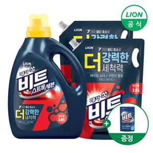 비트 실내건조 액체세제 용기 2.8L 1개+리필 1.8L 2개+겸용300g 증정 (겸용)
