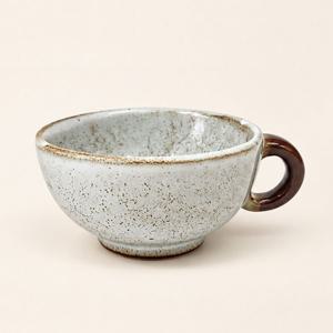 천목 화이트 커피 쌍화차잔 (280 ml) 커피잔 찻잔 녹차잔 쌍화차 라떼잔 전통차잔