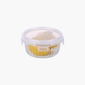 웨이브락 내열유리 밀폐용기 V(스팀홀) 원형 400mL