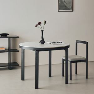 [프리오더] studio / 코타 스탠다드 원목 세라믹 식탁 테이블, 원형, 1000