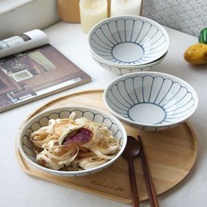 일본 도자기 우동기 4P세트 면기 라면그릇