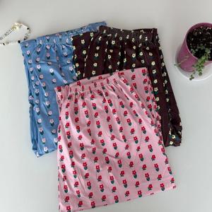 롱 팬츠 치즈원단 말랑콩떡 꽃송이 사계절 잠옷 3color