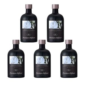 21도 프리미엄 디퓨저 500ml 리필 5개(리드스틱 25개 증정) 인테리어 방향제 선물