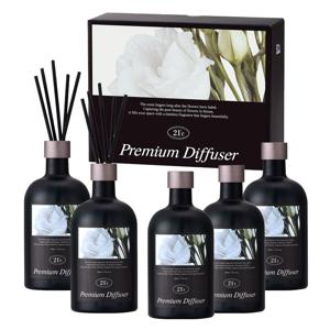 21도 프리미엄 디퓨저 500ml 본품 2개(리드스틱 10개 포함) + 500ml 리필3개