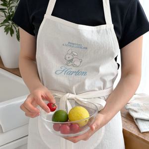 Pure Cotton Apron 전신앞치마 어린이집 카페 공방 신혼 집들이 선물