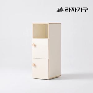 메이플 E0 원목 키큰 미니 협탁 3단 틈새 수납장