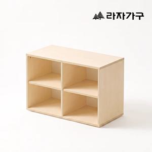 메이플 원목 오픈 선반 진열장 다용도 거실 수납장 800