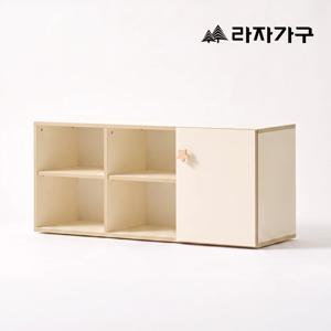 메이플 E0 원목 와이드 거실 TV장 오픈형 선반 수납장 1200