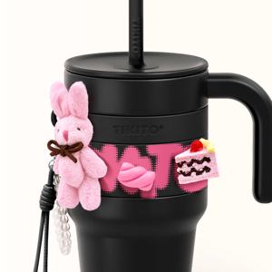 스위치 대용량 텀블러 버니 앤 케이크 에디션 650ml, 블랙