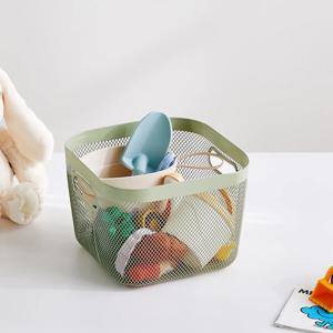 메탈 메쉬바스켓 23.9x23.9x17 올리브