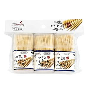가는 대나무 이쑤시개 (3p세트) 대용량 이쑤시게