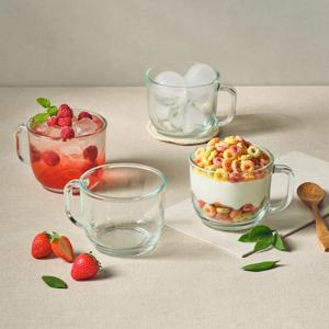 글라스락 와이드 홈카페머그 500ml 4조세트